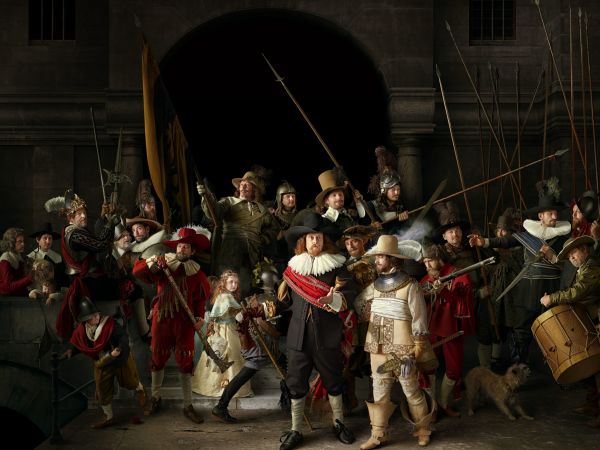 Foodstyling Nachtwacht 360 photoshoot by Sander de Ponti and Julius Rooymans & Hans Ubbink