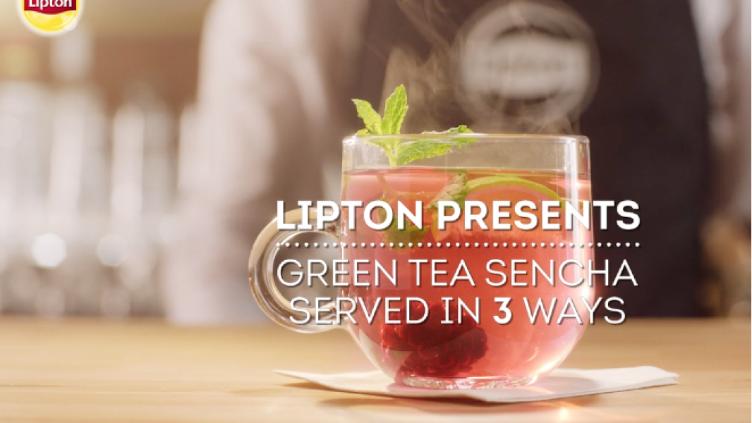 Lipton Green tea sencha food styling commercial shoot by Sander de Ponti