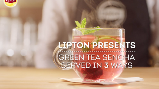 Lipton Green tea sencha food styling commercial shoot by Sander de Ponti
