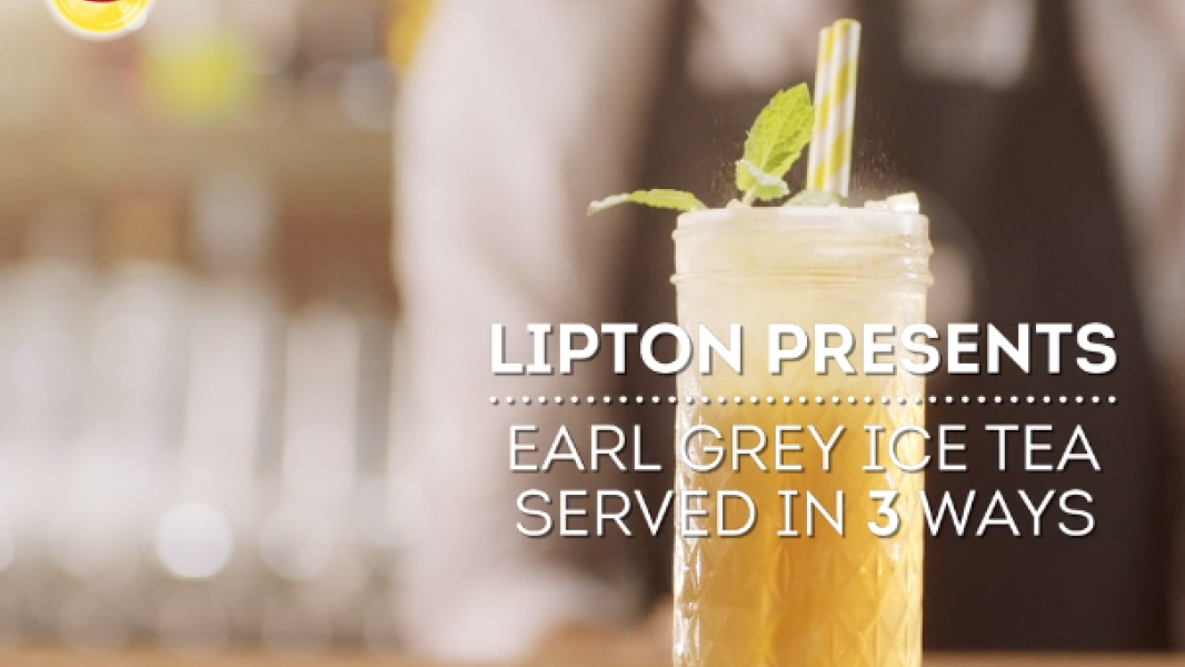 Lipton Earl Gray ice tea liquids food styling commercial shoot by Sander de Ponti