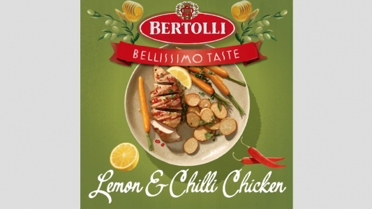 Bertolli Lemon & Chili Chicken food styling commercial shoot by Sander de Ponti