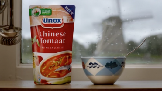 Unox Chinese Tomatensoep food styling commercial shoot by Sander de Ponti
