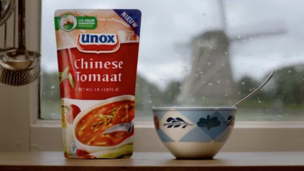 Unox Chinese Tomatensoep food styling commercial shoot by Sander de Ponti