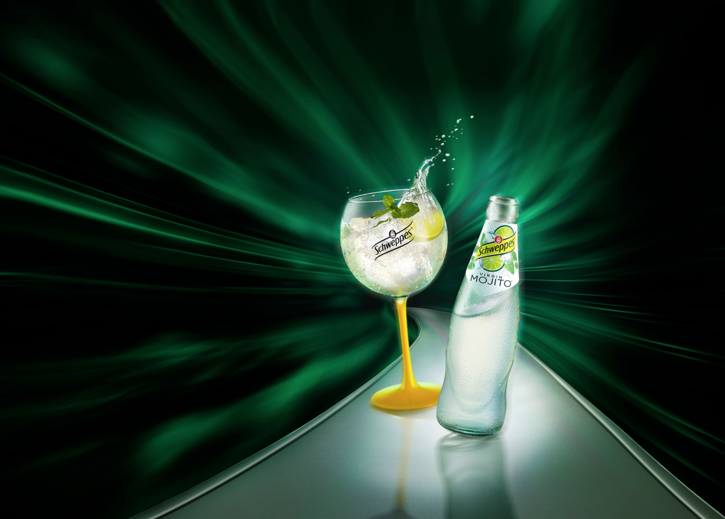 Schweppes France liquids and food styling photoshoot by Sander de Ponti and Marcel Christ foto/film