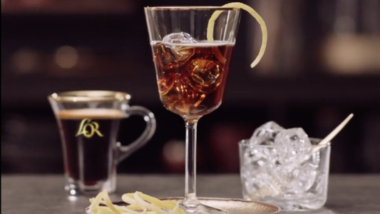 L'or coffee & tonic liquids food styling commercial shoot by Sander de Ponti
