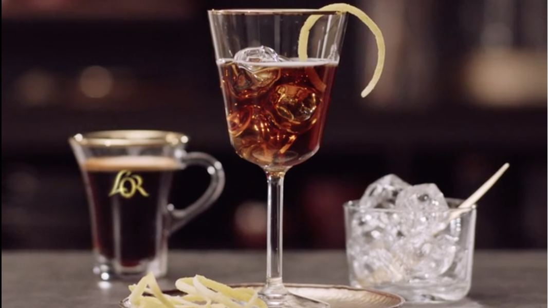 L'or coffee & tonic liquids food styling commercial shoot by Sander de Ponti
